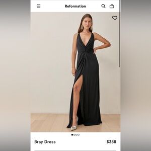 Reformation bray dress ivory